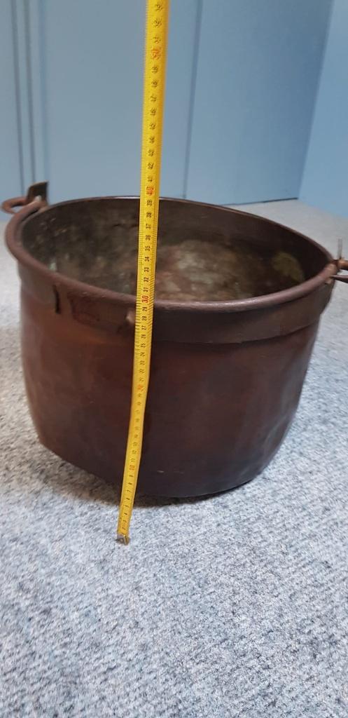 Koperen bak met hengsel, Ophalen, Koper