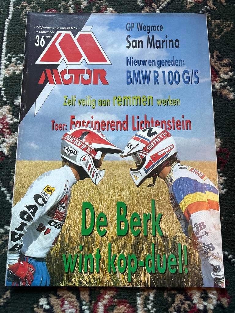 Motor Magazine 1987 - GP Wegrace San Marino, BMW R 100 G/S, Boeken, Motoren, Gelezen, Algemeen, Ophalen of Verzenden