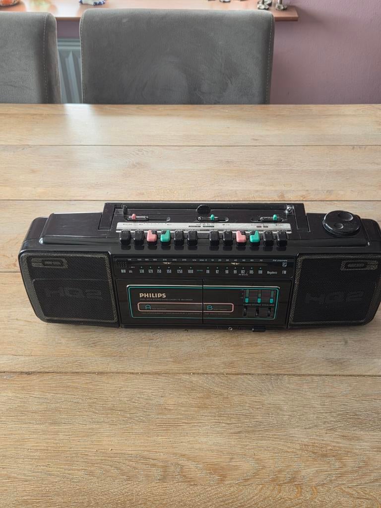 Philips vintage radio jaren 80, Audio, Tv en Foto, Radio's, Ophalen of Verzenden
