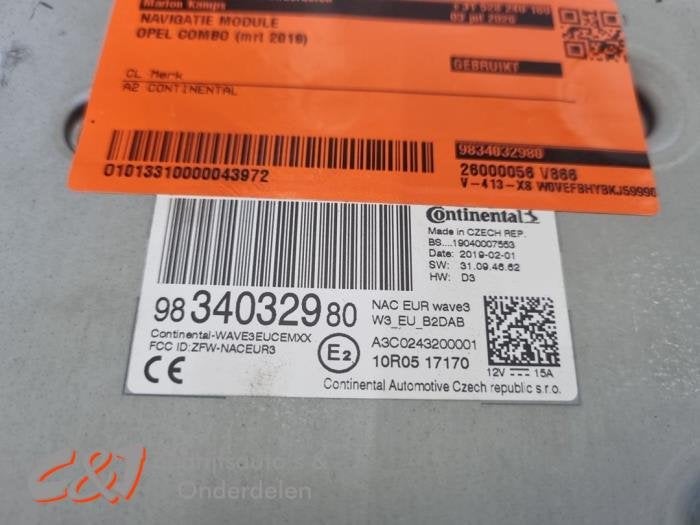 Navigatie Module van een Opel Combo, Gebruikt, -, -, Opel
