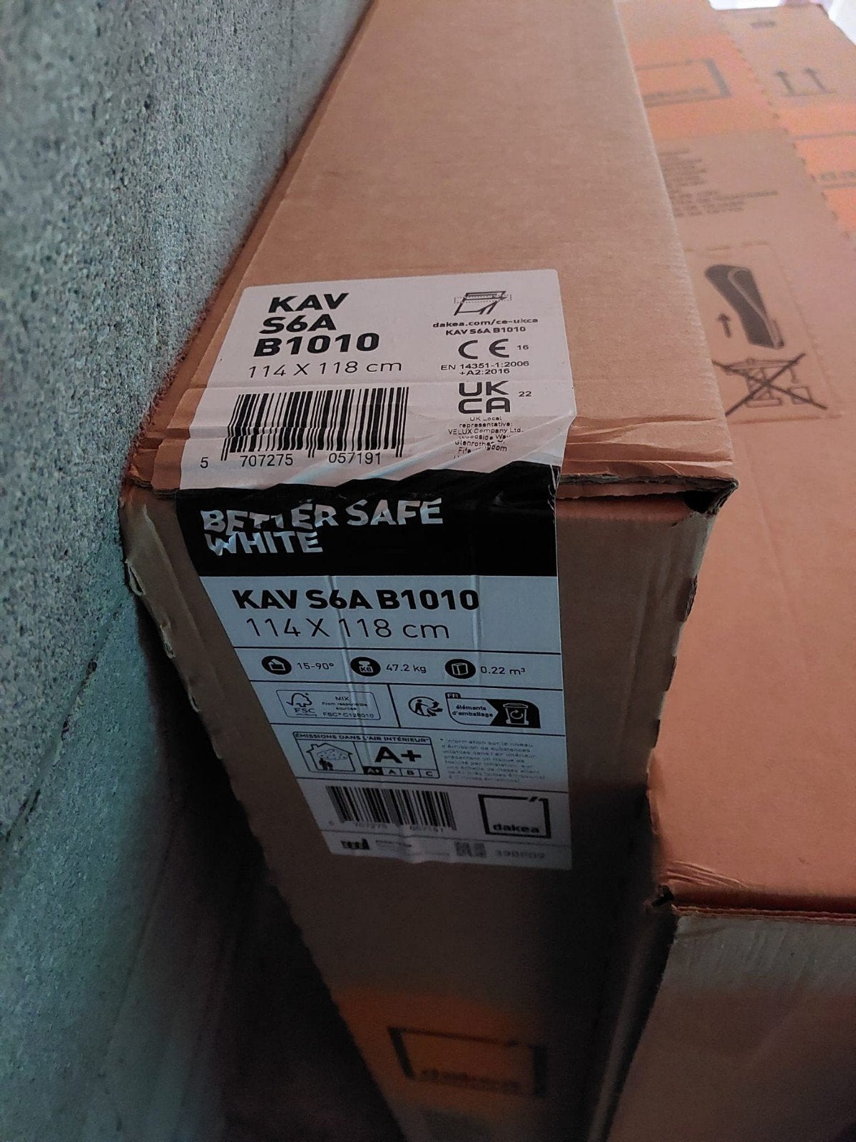 NIEUW! Dakramen 5 stuks Velux type Dakea KAV-S6A-B1010, Ophalen, 80 tot 120 cm, 80 tot 120 cm, Nieuw