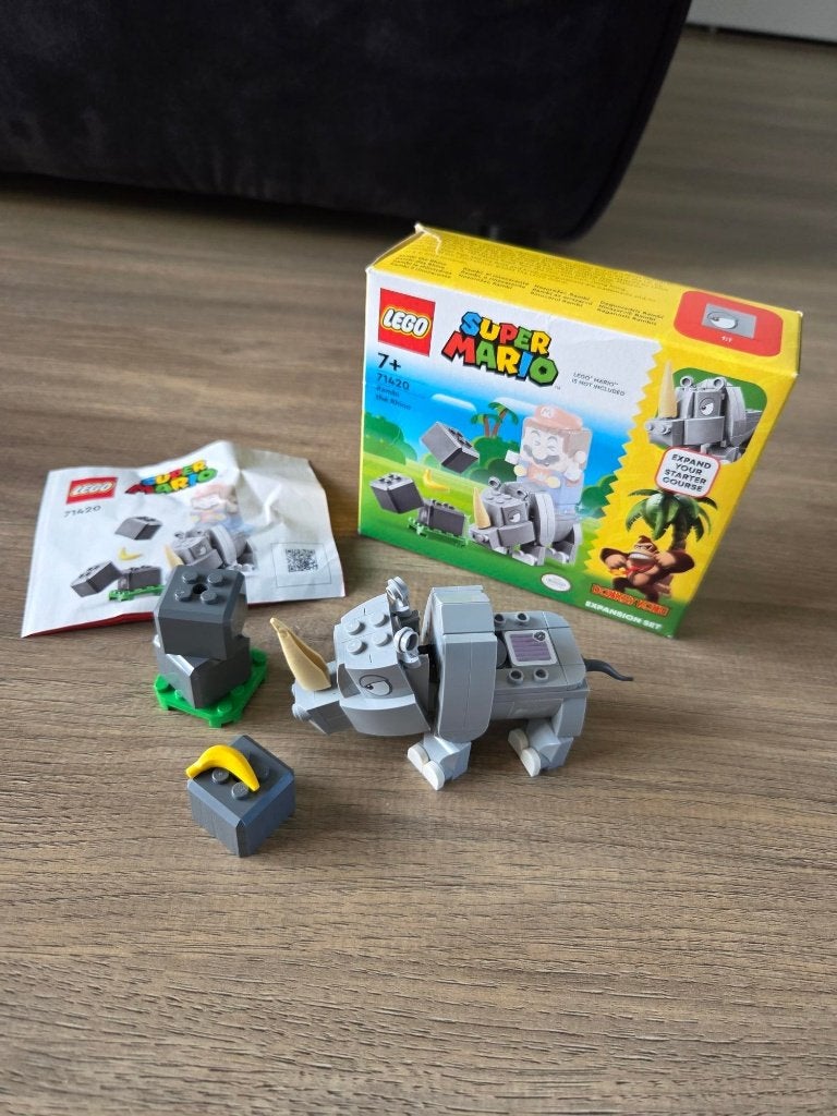 Super Mario Lego 71420 Rambi de neushoorn aangeboden, Kinderen en Baby's, Inclusief instructies, Lego, Ophalen of Verzenden, Zo goed als nieuw