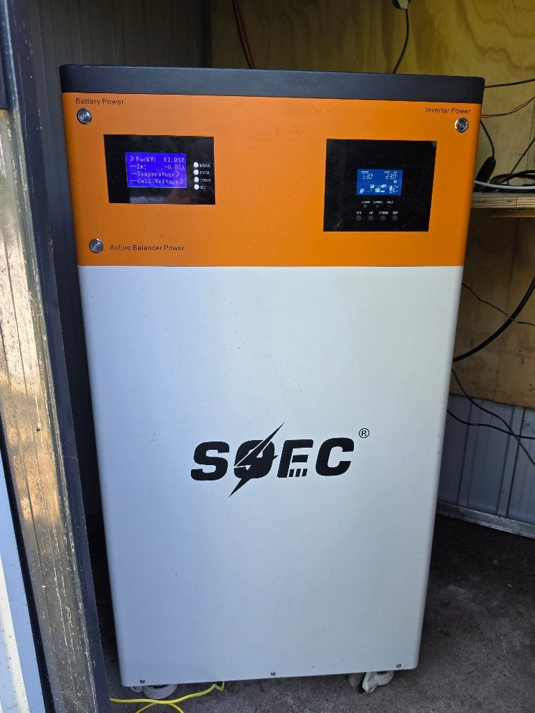 Thuisbatterij all in one 16 kwh 5000 watt omvormer, Ophalen, Zo goed als nieuw
