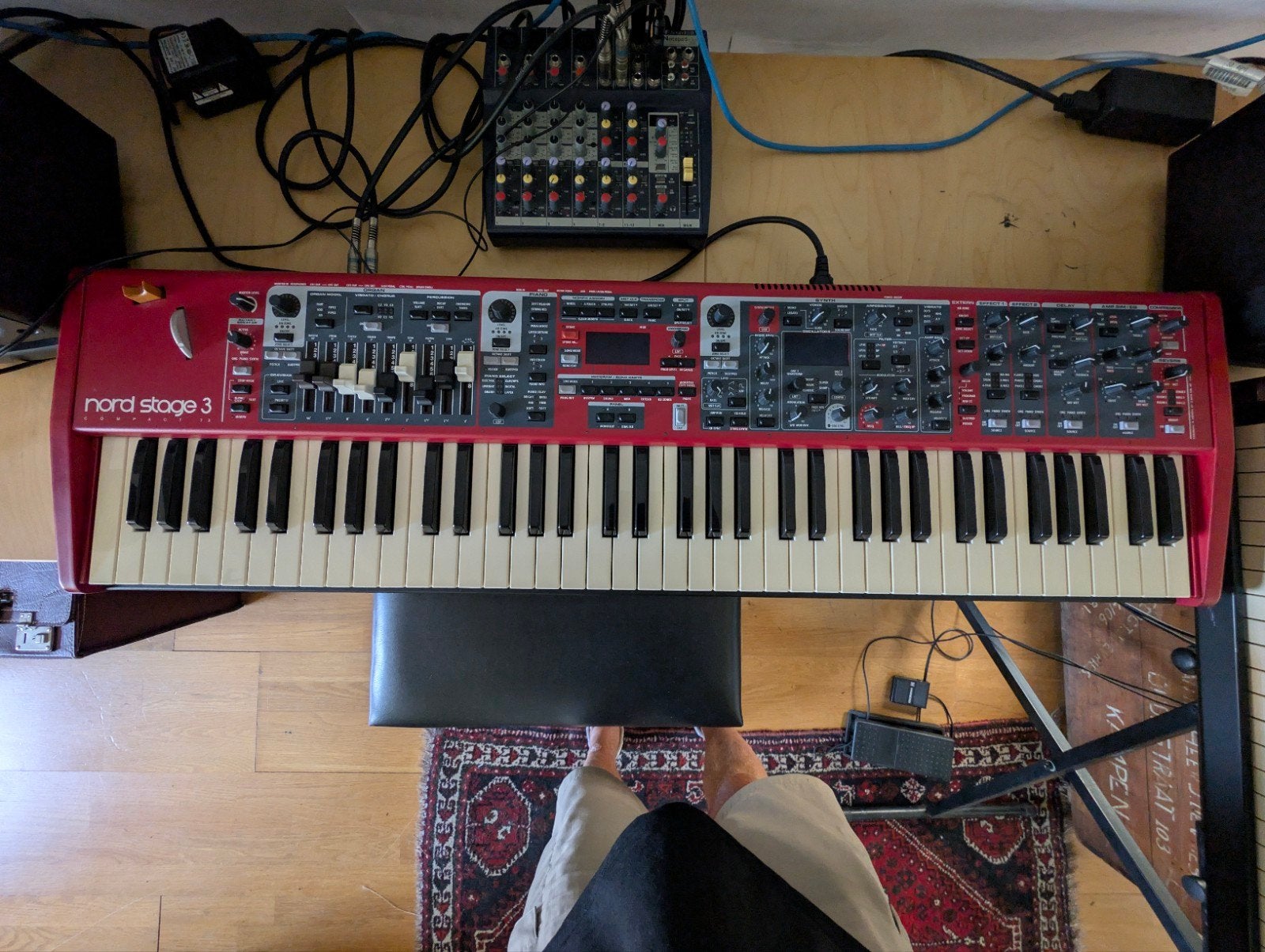 Nord Stage 3 compact 73, Zo goed als nieuw, Met koffer of flightcase, 76 toetsen, Ophalen