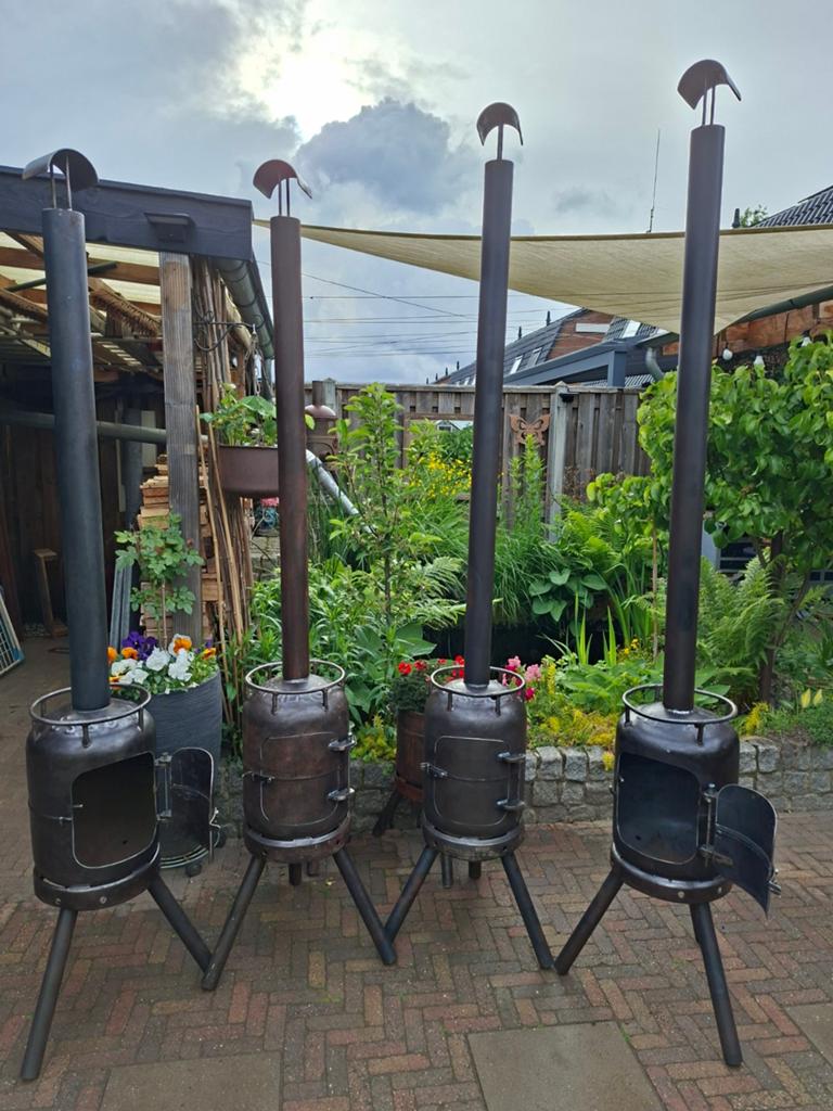 Mooie serie Tuinkachels  Terraskachels Tuinhaard Vuurkorf, Tuin en Terras, Tuinhaarden, Ophalen of Verzenden, Nieuw