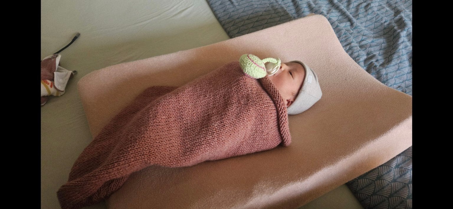 handgebreide babycocoon van merinowol, Ophalen of Verzenden, Nieuw