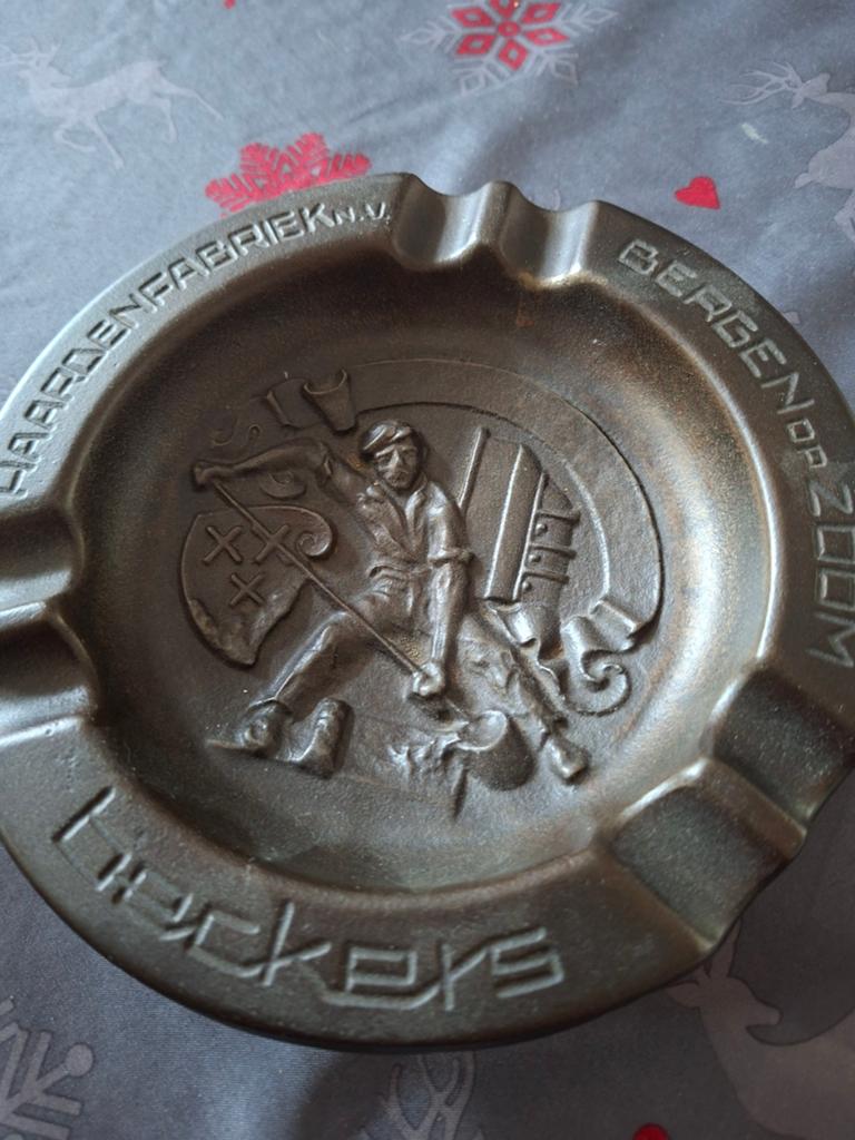 Asbak, Antiek en Kunst, Antiek | Tin, Ophalen of Verzenden
