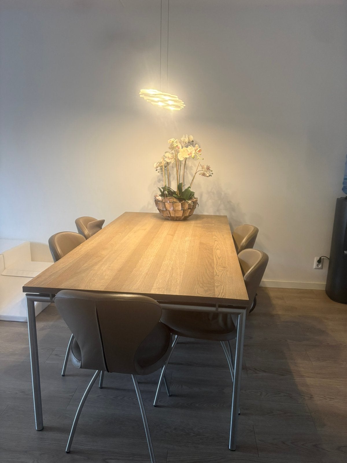 Houten eettafel (gratis) op te halen on hold, Huis en Inrichting, Tafels | Eettafels, Ophalen, Gebruikt, 150 tot 200 cm, Eikenhout