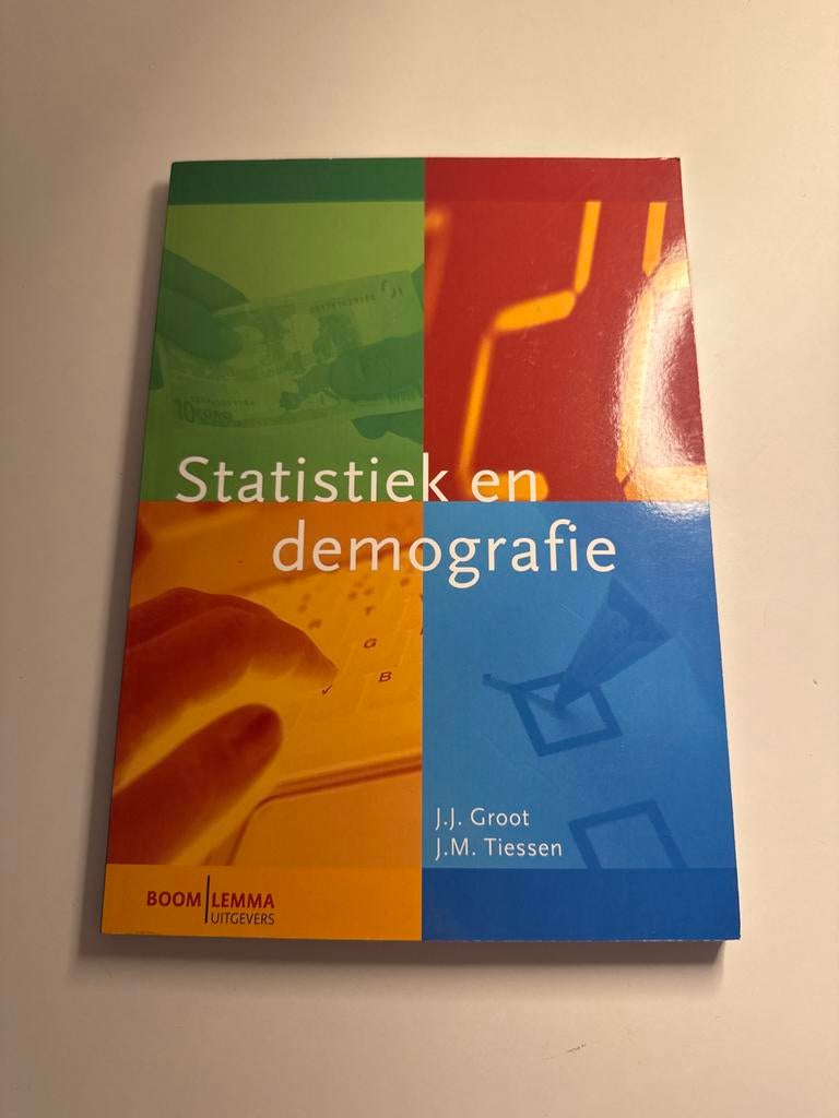 Statistiek en Demografie - J.J. Groot, J.M. Tiessen, Ophalen of Verzenden, Beta, Zo goed als nieuw, HBO
