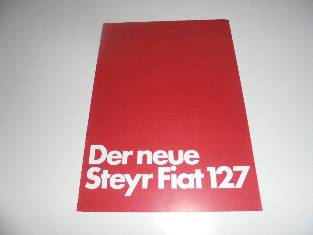 brochure Steyr Fiat 127 modellen 1978, Ophalen of Verzenden, Zo goed als nieuw, Overige merken