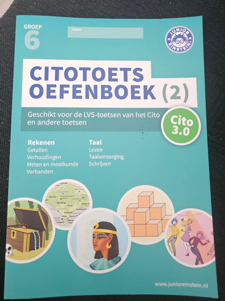 CITO Toets Oefenboek Groep 6 - Junior Einstein deel 2, Ophalen of Verzenden, Nieuw, Overige niveaus, Nederlands