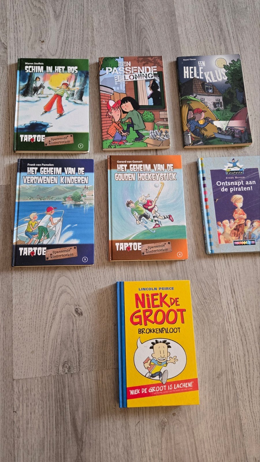 Spannende kinderboeken: Taptoe, Estafette, Niek de Groot, Boeken, Ophalen of Verzenden, Gelezen, Fictie algemeen