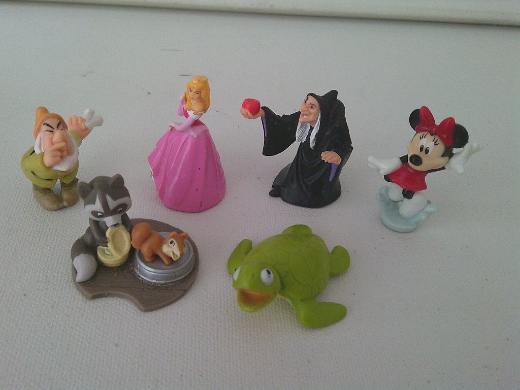 Disney figuurtjes, Ophalen, Zo goed als nieuw