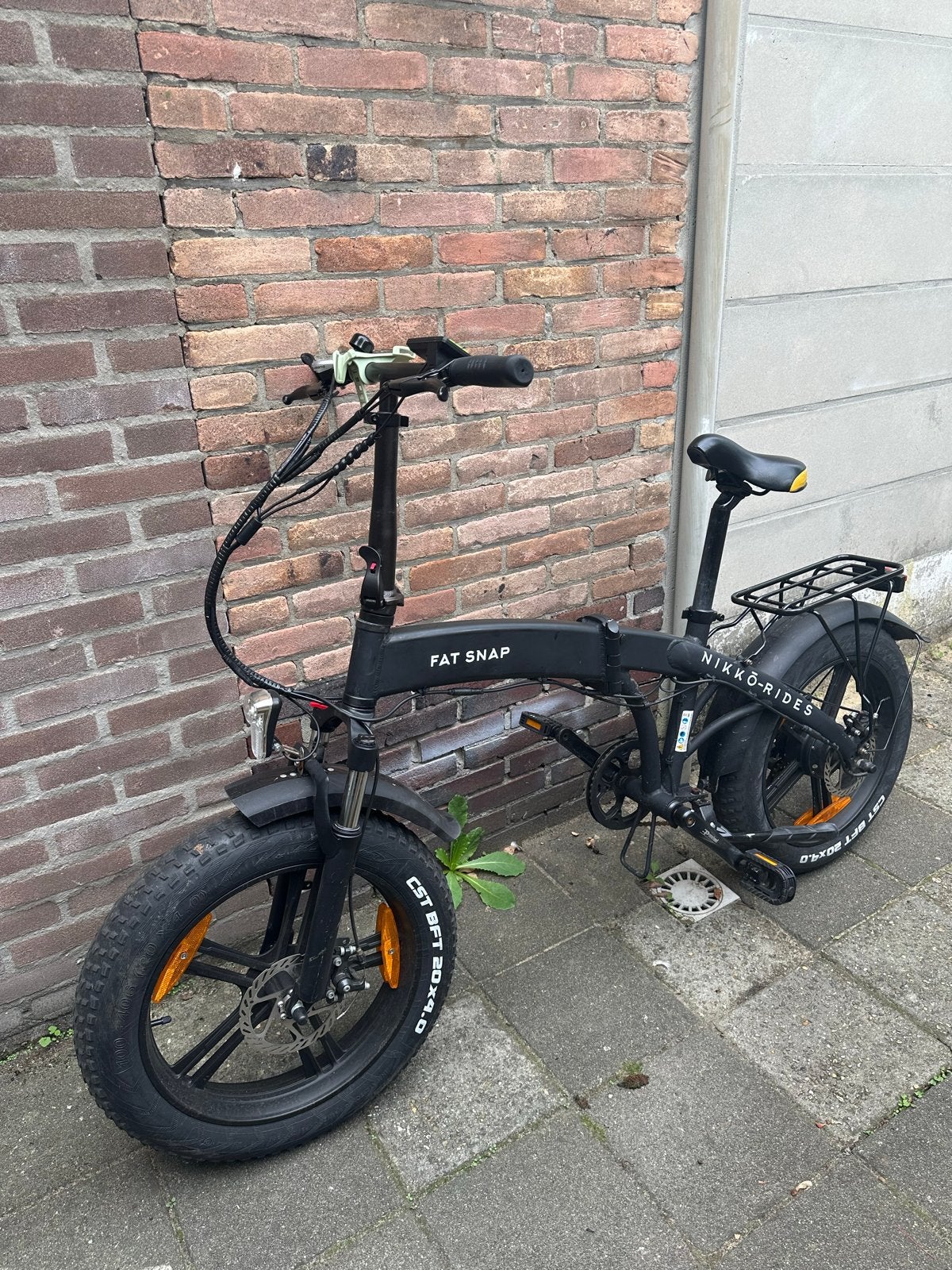Fat Snap opvouwbare elektrische fiets - 1775km met werk, Zo goed als nieuw, Minder dan 47 cm, 50 km per accu of meer, Ophalen