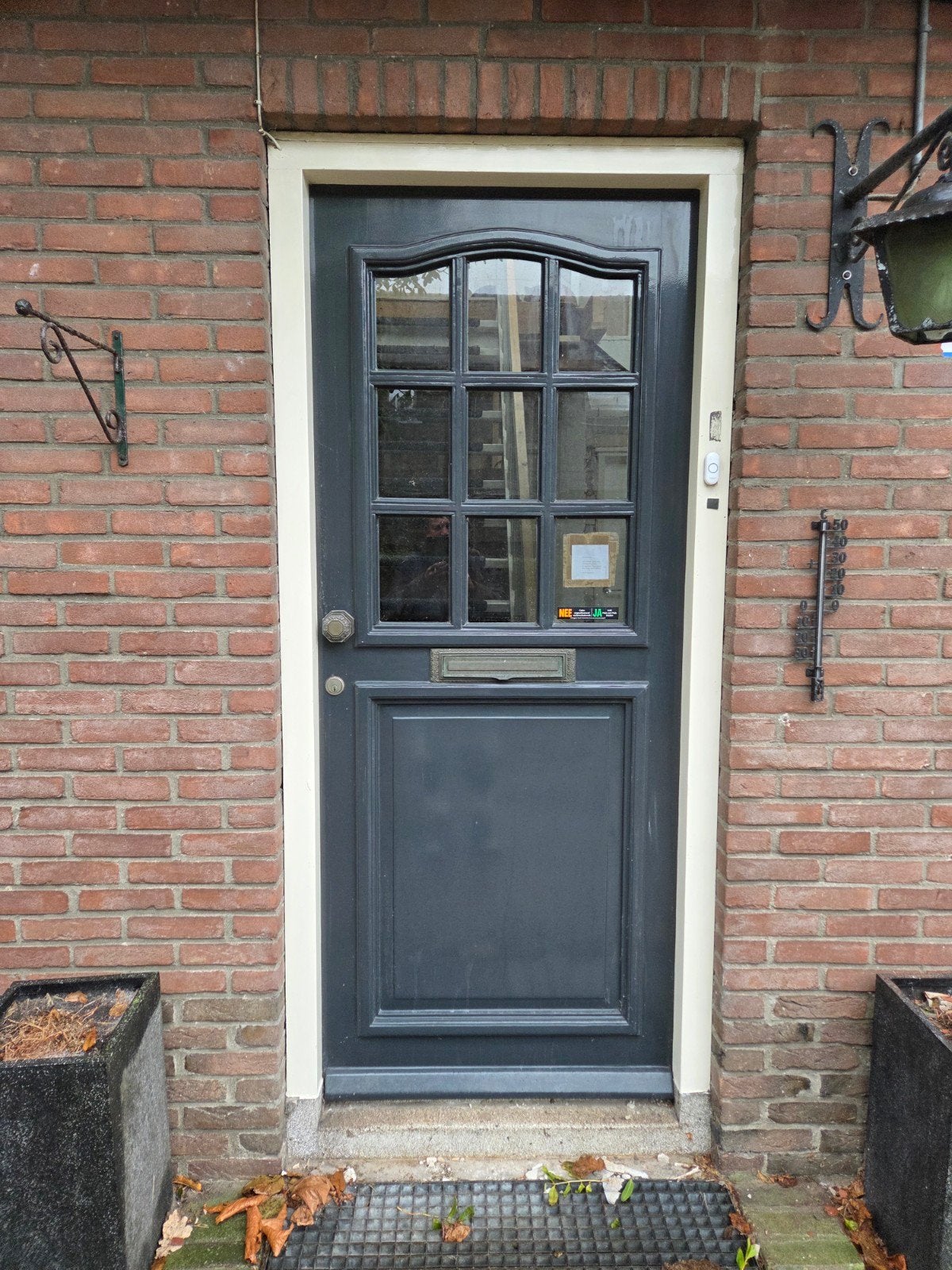 Te koop mooie voordeur in zeer goede staat., Doe-het-zelf en Verbouw, Raamkozijn, Zo goed als nieuw, Hout, Ophalen