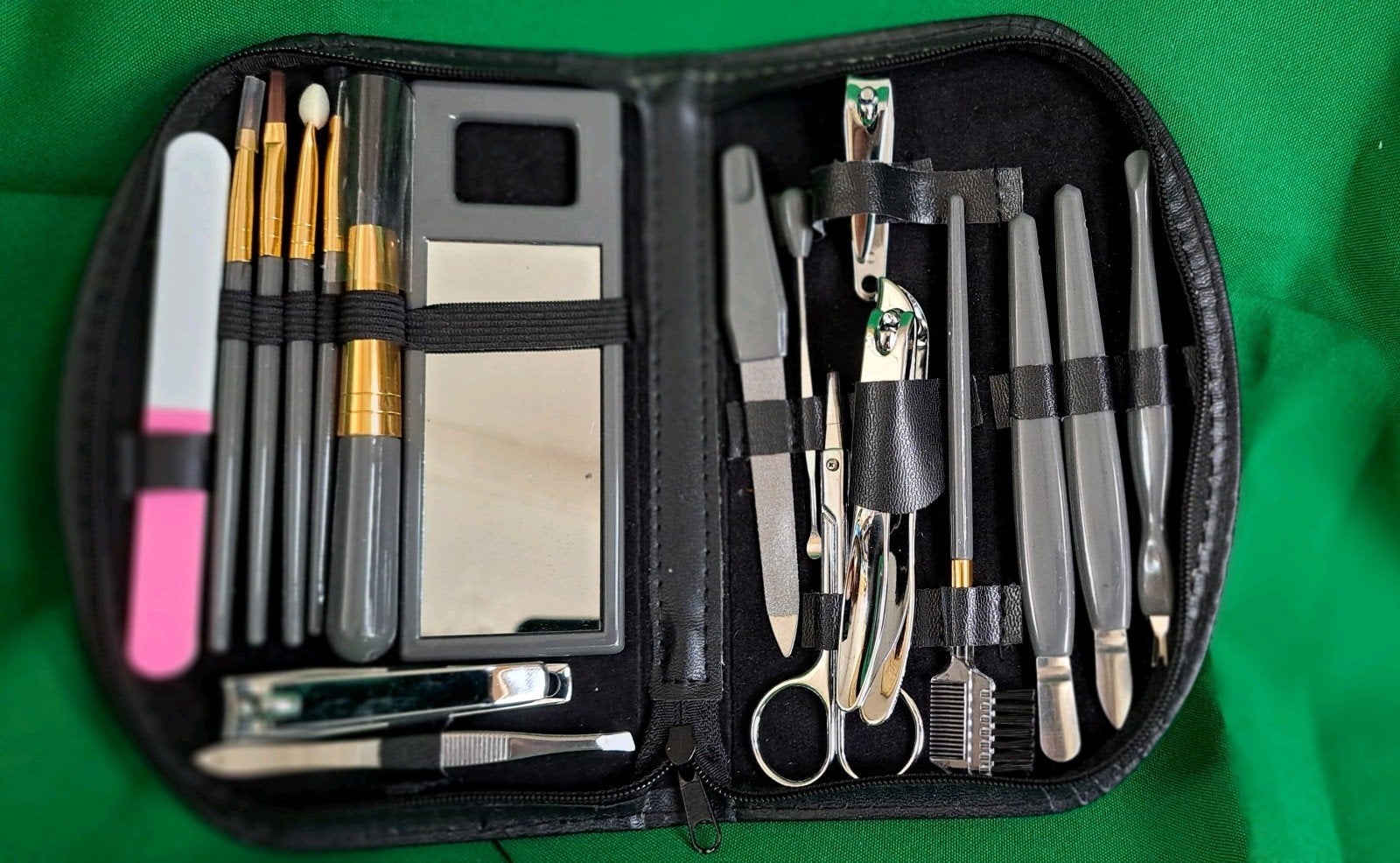 Manicure en make-up set in etui, Gebruikt, Niet van toepassing, Niet van toepassing, Ophalen of Verzenden