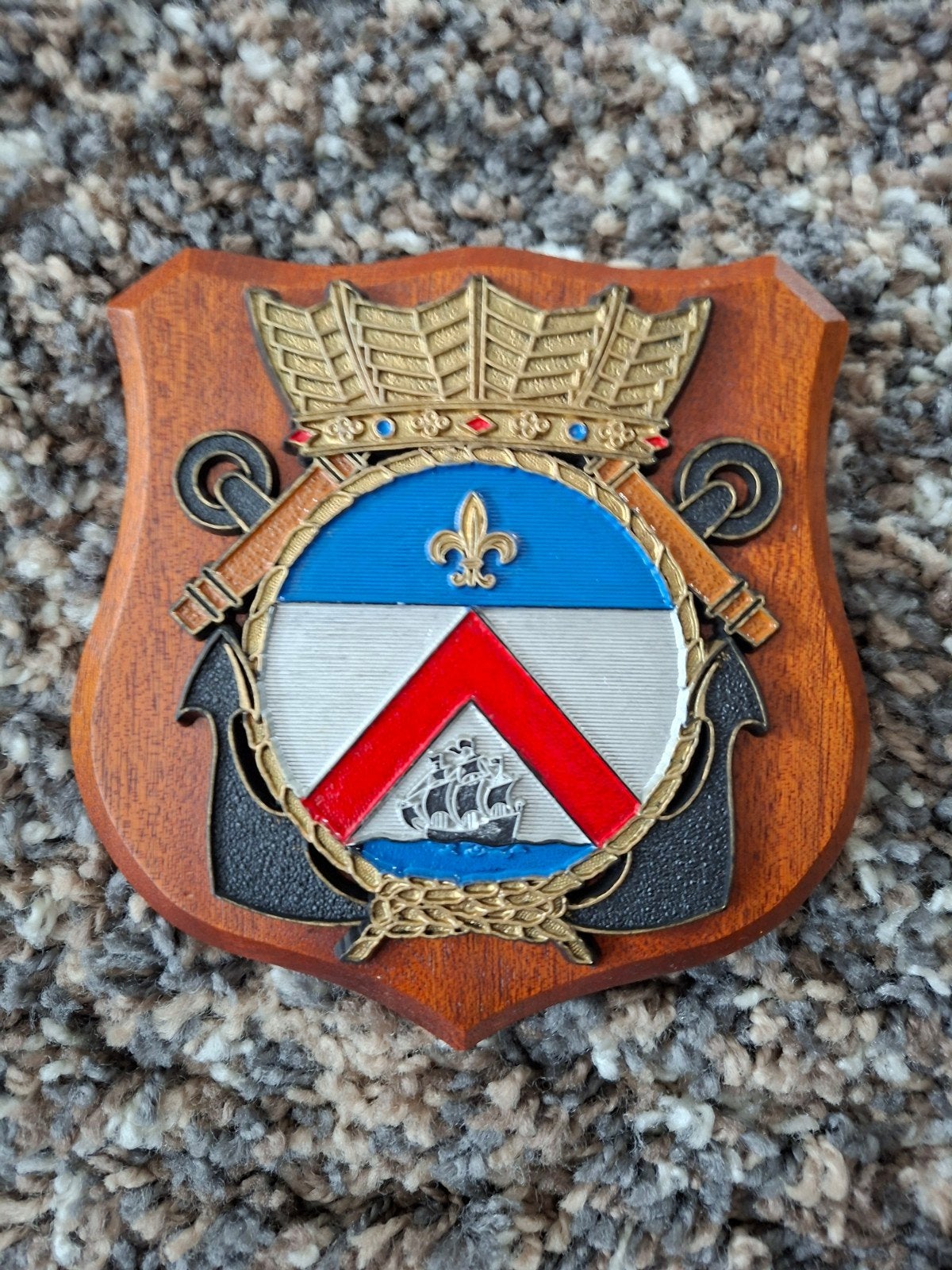 Wapenschild Hr. MS. Tromp               Marine-CZSK-KM, Verzamelen, Ophalen of Verzenden, Marine, Nederland, Embleem of Badge
