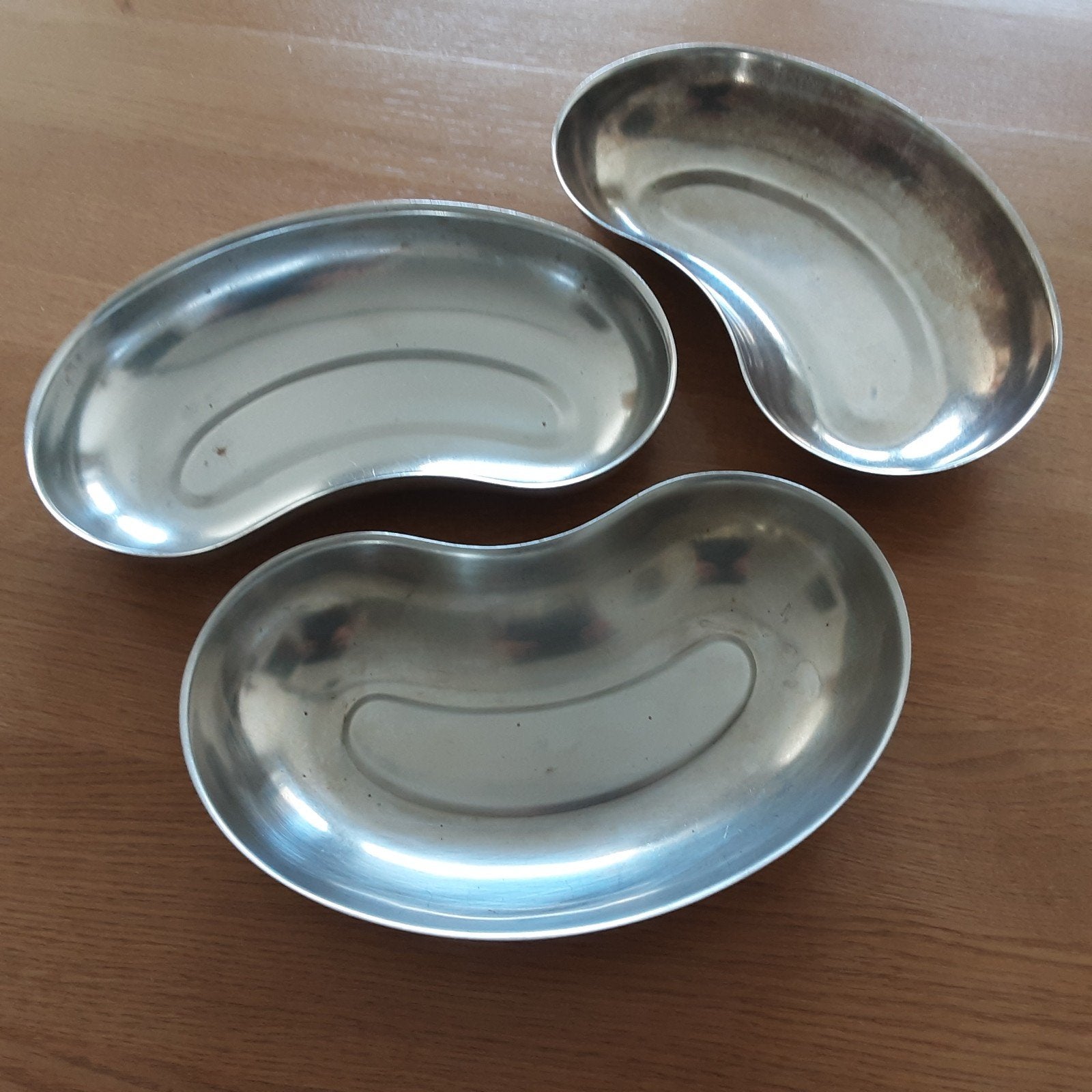 Set van 3 RVS Bekkens - Nierbekken, Ophalen of Verzenden