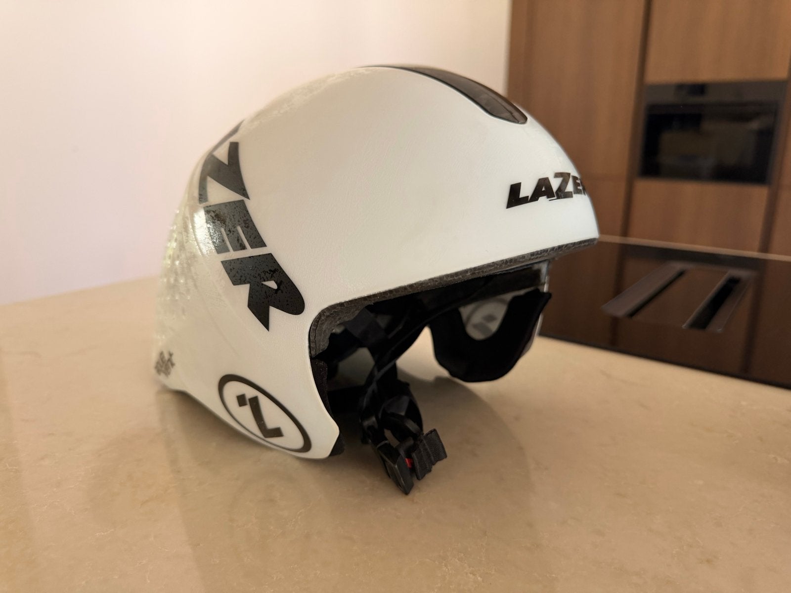Lazer Aero Helm - Wit (Zo goed als nieuw), Fietsen en Brommers, Ophalen of Verzenden, Zo goed als nieuw, Overige maten, Heer of Dame