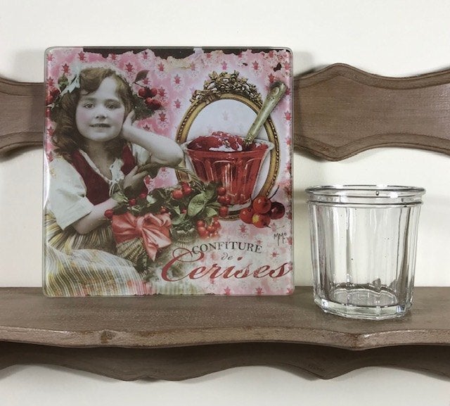 Antieke Franse confiture pot jampot kristalglas, Ophalen of Verzenden