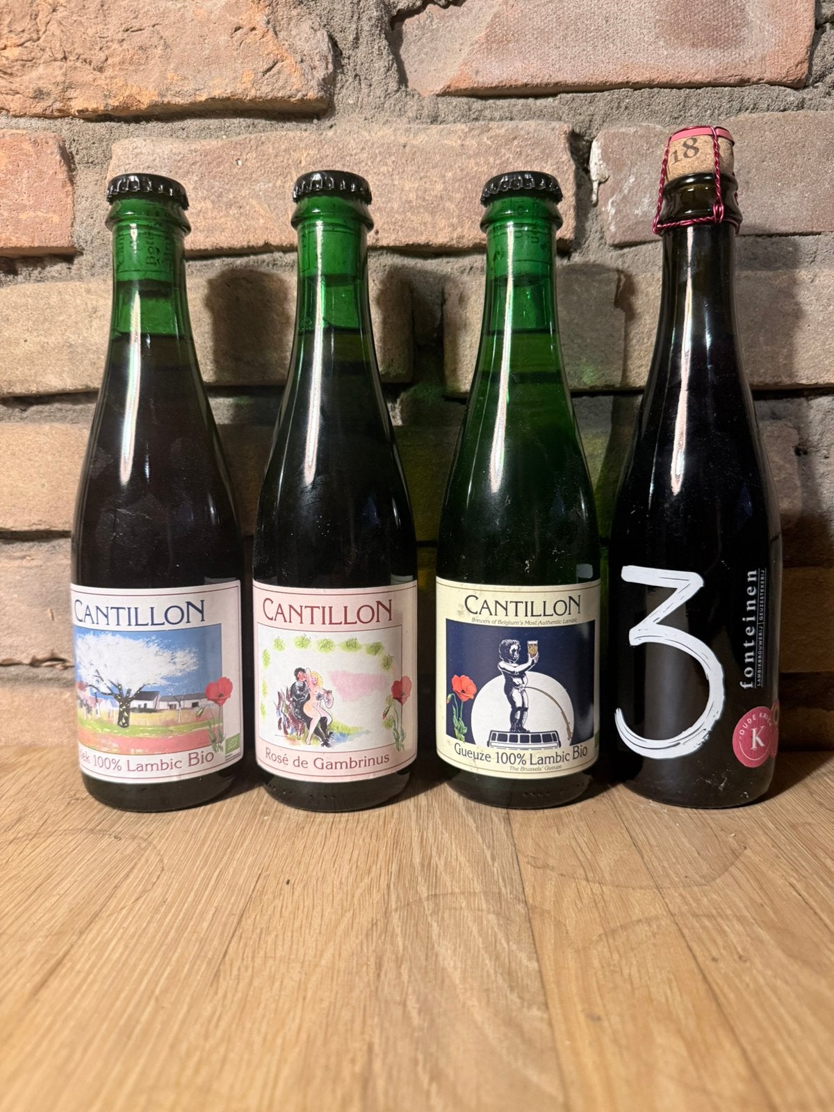 Cantillon + 3 fonteinen, Verzamelen, Ophalen of Verzenden, Zo goed als nieuw, Flesje(s), Overige merken