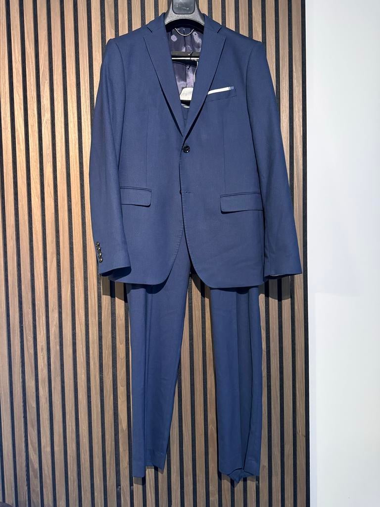 Blauw pak Zara, Kleding | Heren, Verzenden, Gedragen, Maat 48/50 (M), Blauw