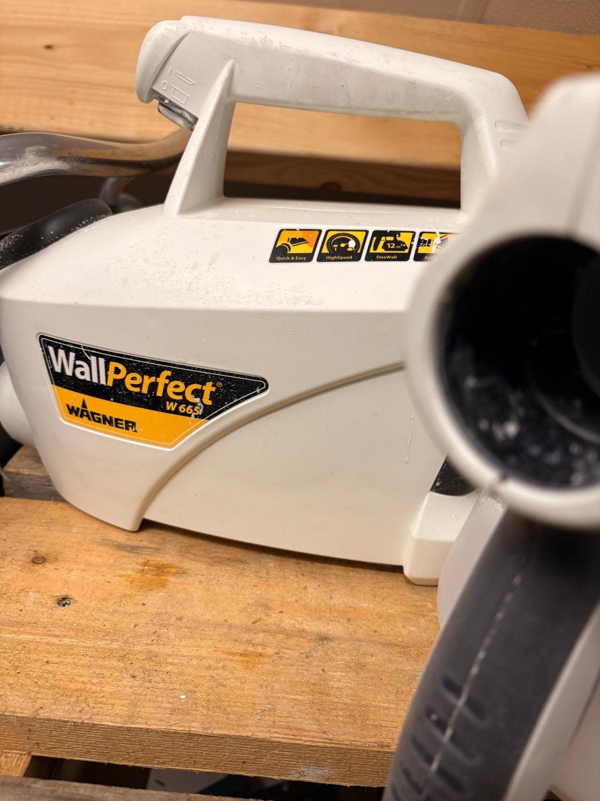 Wagner Wallperfect W665 Muurspuit Apparaat, Doe-het-zelf en Verbouw, Ophalen of Verzenden, Gebruikt, Wit, Verf