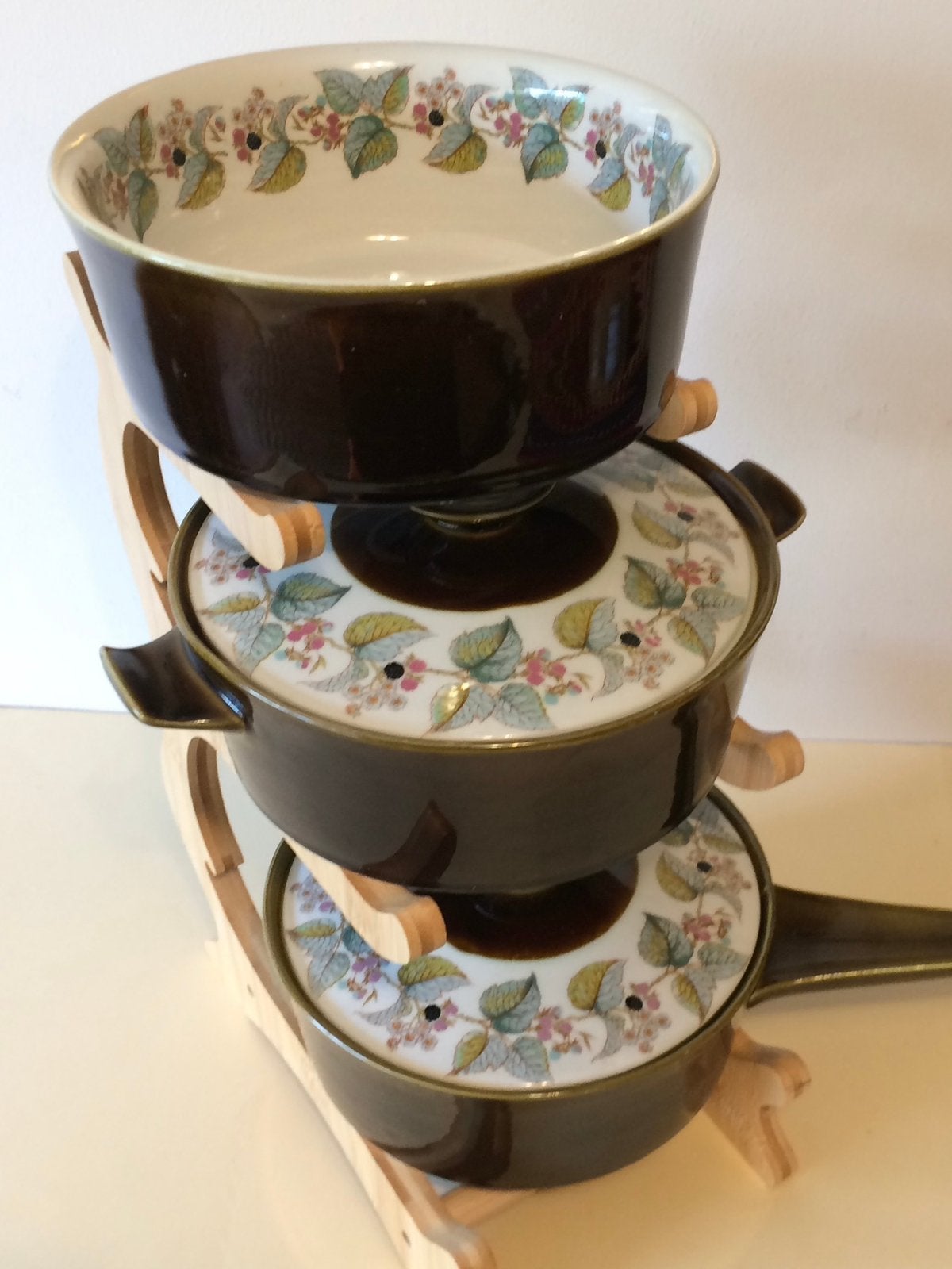 Vintage Set Ovenschalen Oven King Italy Oven-to-Table Ware, Steen, Overige merken, Vintage, Ophalen of Verzenden