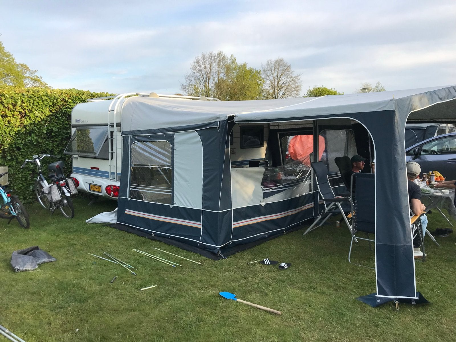 Voortent Hypercamp/Obelink omloopmaat 10 (876-900)met luifel, Ophalen, Gebruikt, Ten Cate All Season 200g/m2, Overige merken