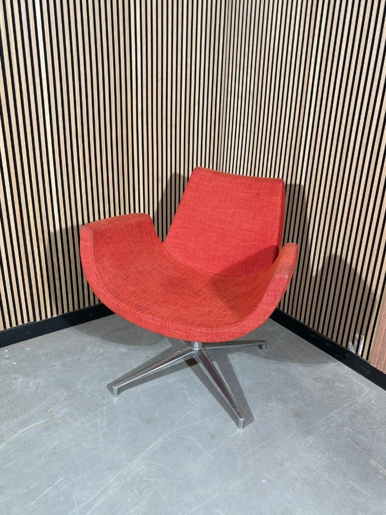 Fauteuil Enjoy rood (3 stuks), Huis en Inrichting, Fauteuils, Ophalen, Gebruikt, G.vanrosmalen@hahebo.nl, 75 tot 100 cm
