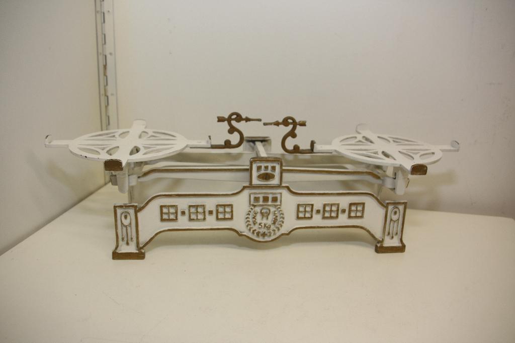 Art Deco gietijzeren weegschaal. In zeer goede staat., Ophalen of Verzenden