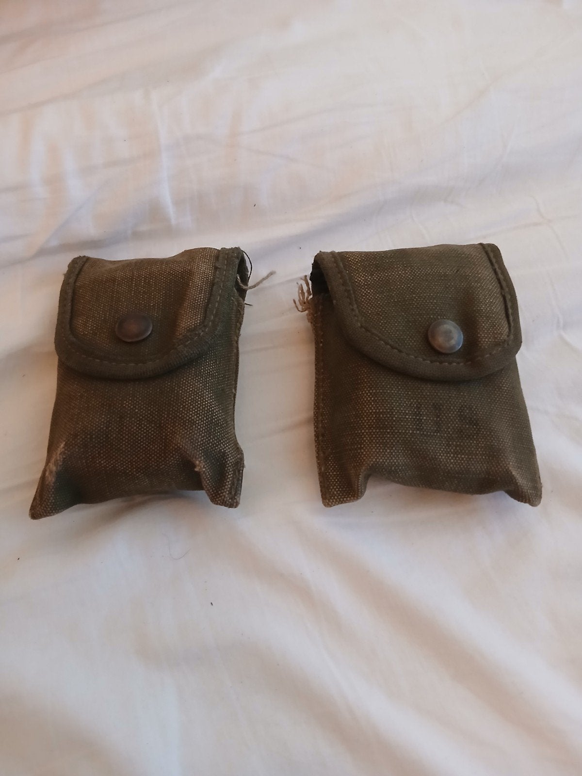 m1956 compass/first aid pouches 1st pattren, Verzamelen, Ophalen of Verzenden, Landmacht, Amerika, Overige typen