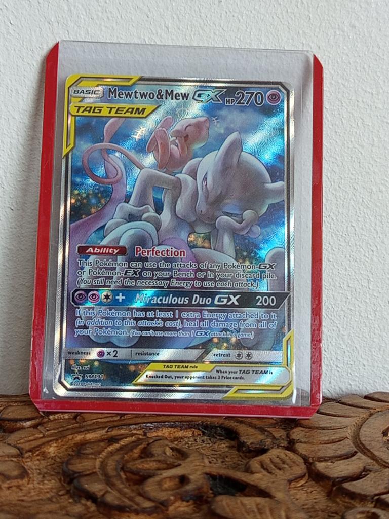 Mewtwon & mew gx tag team sm191pokemonkaart, Ophalen of Verzenden, Nieuw, Losse kaart