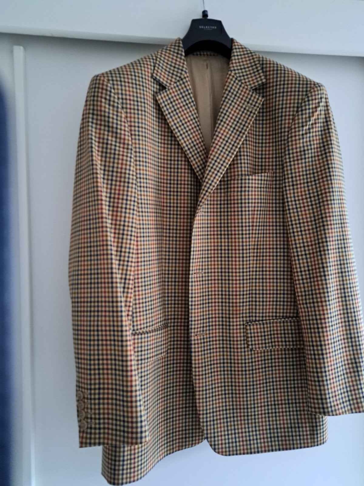 Geruite wollen blazer - Maat 54 - Desch Calvino Vitale, Ophalen of Verzenden, Zo goed als nieuw, Maat 52/54 (L), Desch