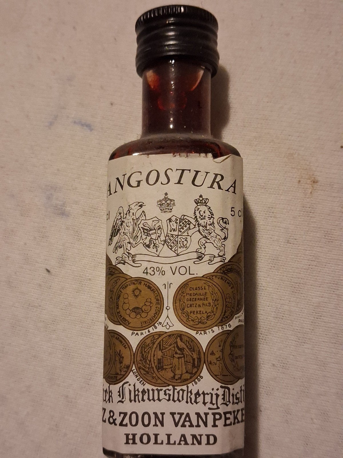 Vintage Angostura Bitter 5cl - Van Pekela Holland, Antiek en Kunst, Ophalen of Verzenden