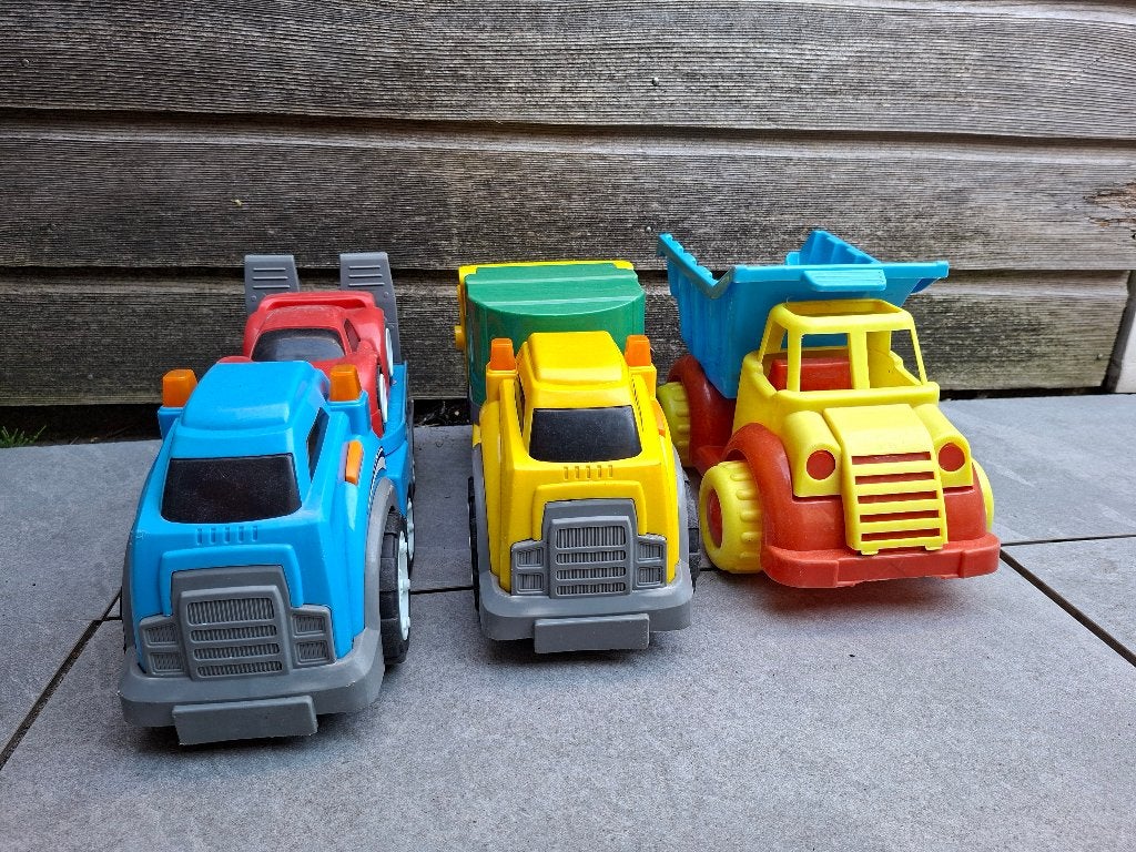 Zandbak speelgoedauto's, Ophalen, Gebruikt