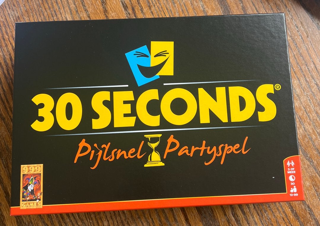30 Seconds Pijlsnel Partyspel - nieuw, Drie of vier spelers, Ophalen of Verzenden, Zo goed als nieuw