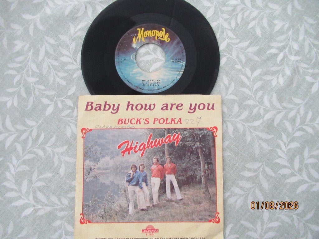 Highway    Buck's Polka, Gebruikt, Originele persing, 7 inch, Ophalen of Verzenden