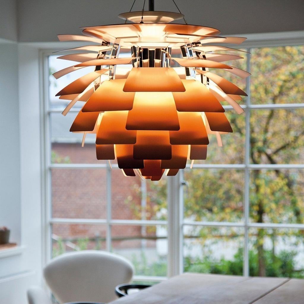 Louis Poulsen PH Artichoke 60cm koper showmodel, Huis en Inrichting, Lampen | Hanglampen, Ophalen of Verzenden, Nieuw, Glas, Minder dan 50 cm
