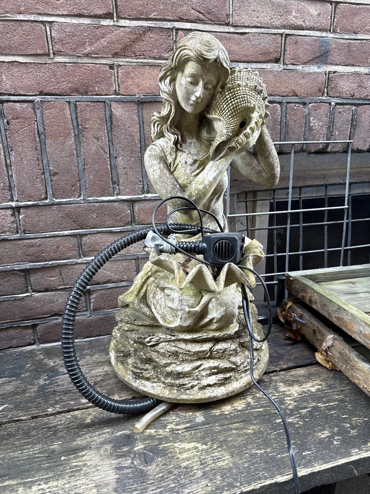 Waterornament, Tuin en Terras, Tuinbeelden, Ophalen, Gebruikt, Kunststof, Mensenbeeld