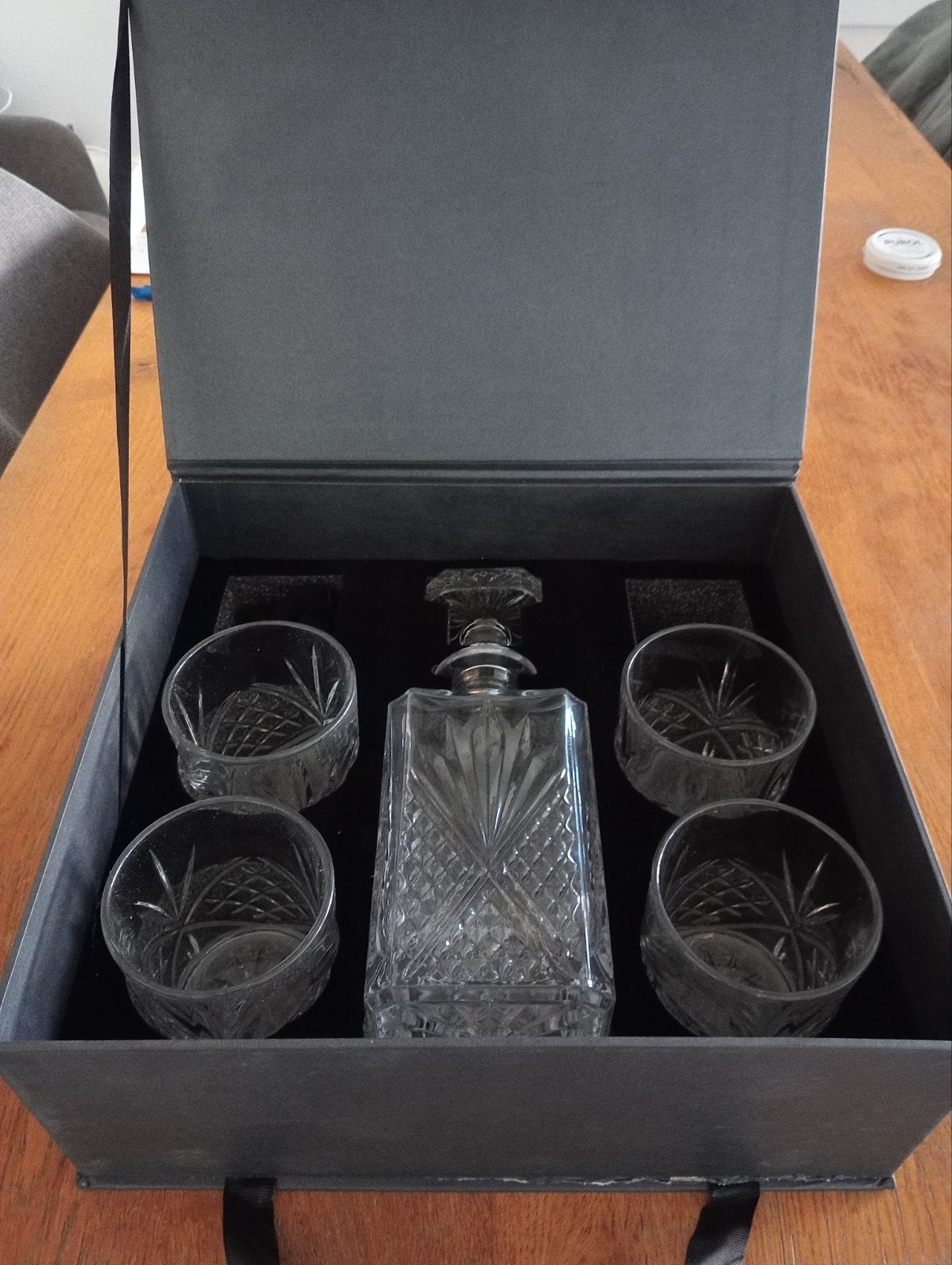 Whiskey Decanter Set met Glazen en Koelstenen, Nieuw, Ophalen of Verzenden, Overige merken, Glas