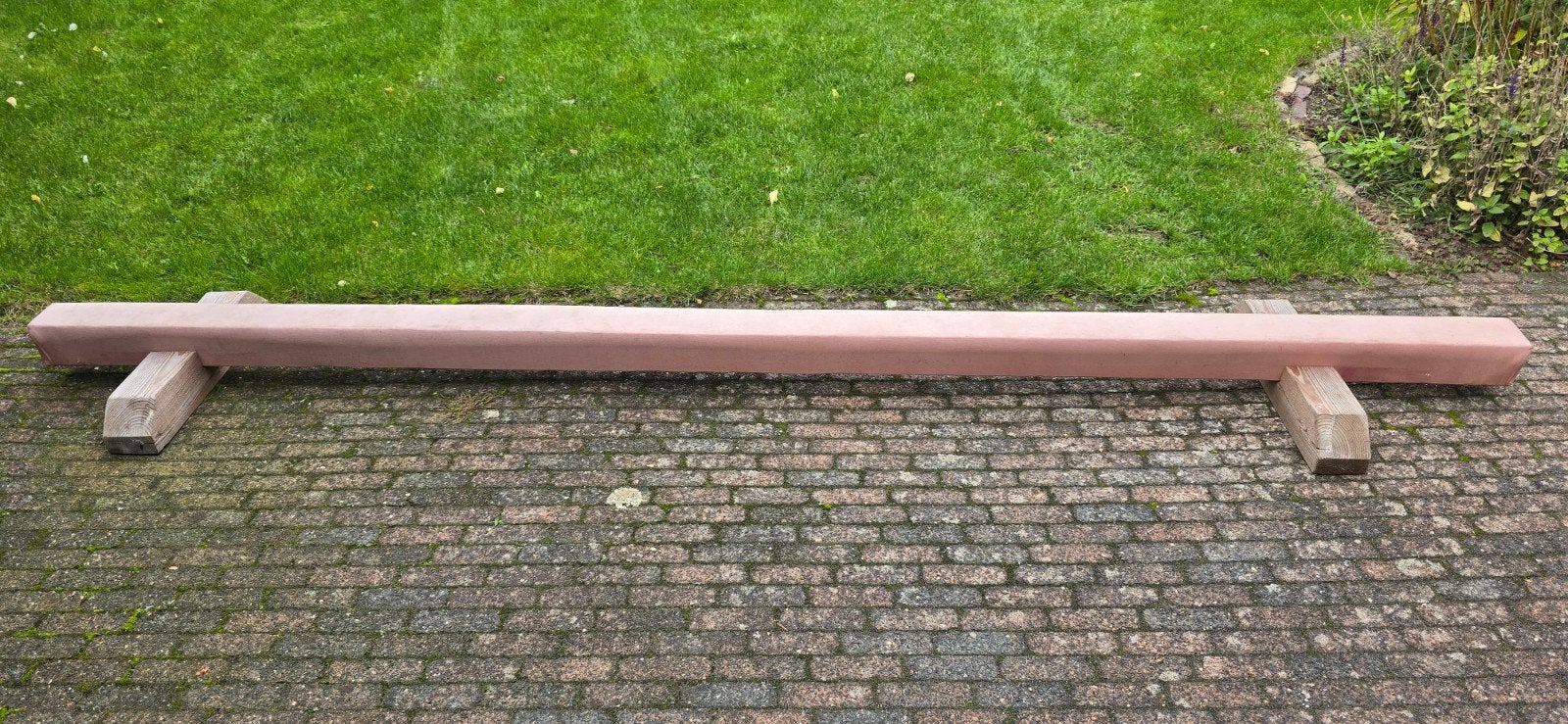 Turnbalk 3 meter voor thuisgebruik - perfect voor training, Sport en Fitness, Ophalen, Gebruikt, Bruin, Materiaal