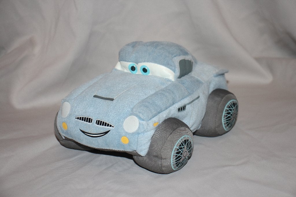 Disney Auto Cars - Finn McMissile knuffel 25cm, Disney, Overige typen, Blauw, Ophalen of Verzenden