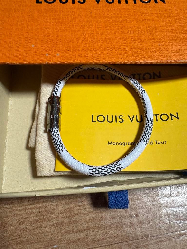 Louis Vuitton Armband - Wit/Zwart en Zwart/Grijs, Ophalen of Verzenden, Zo goed als nieuw, Wit, Overige materialen