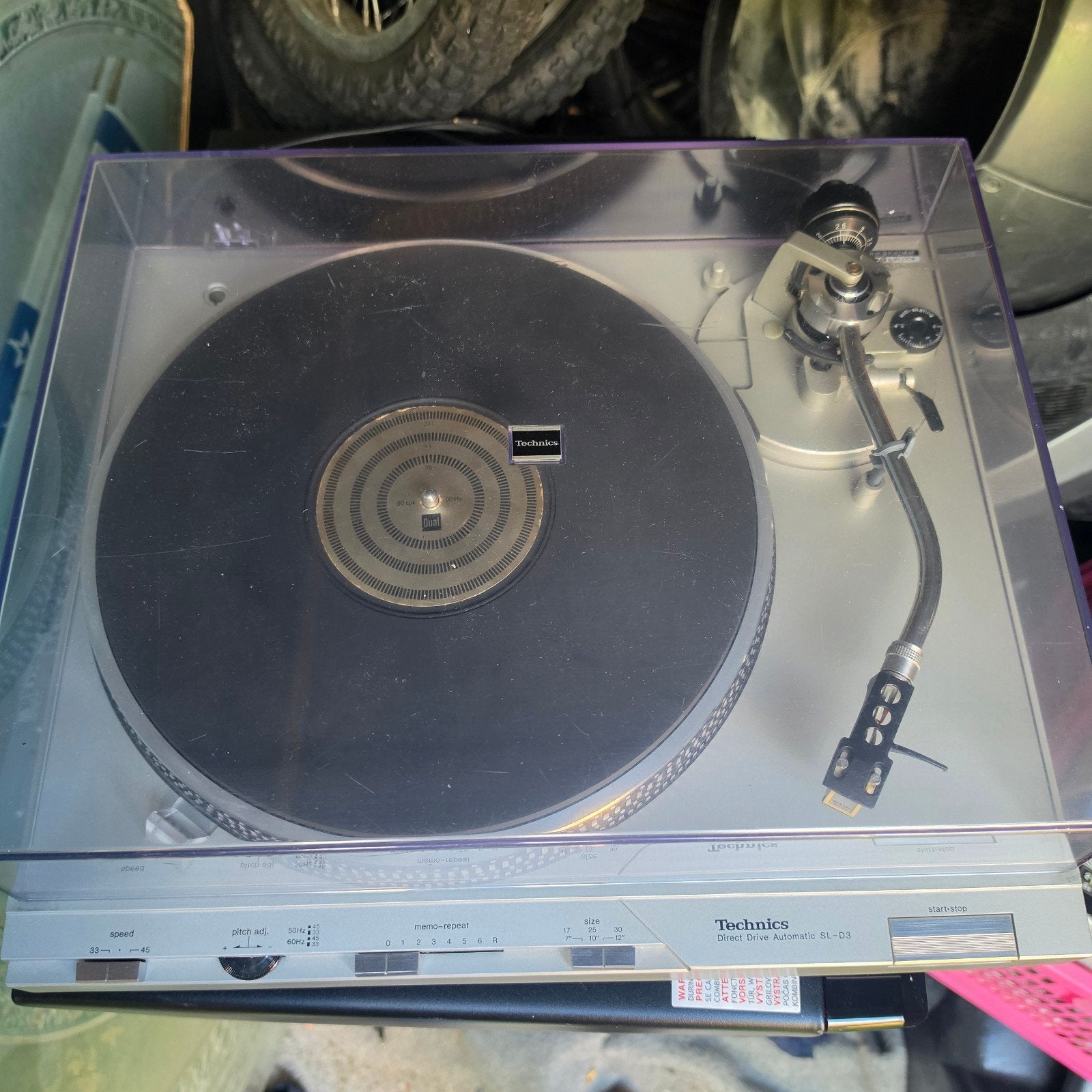 Technics SL-D3 turntable, Ophalen, Technics