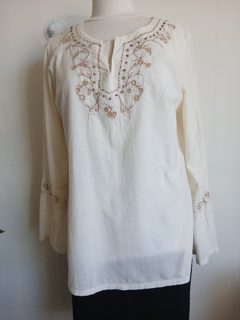 Shirt Room/kleur maat 42/44 Droomedan, Kleding | Dames, T-shirts, Verzenden, Beige, Maat 42/44 (L), Zo goed als nieuw