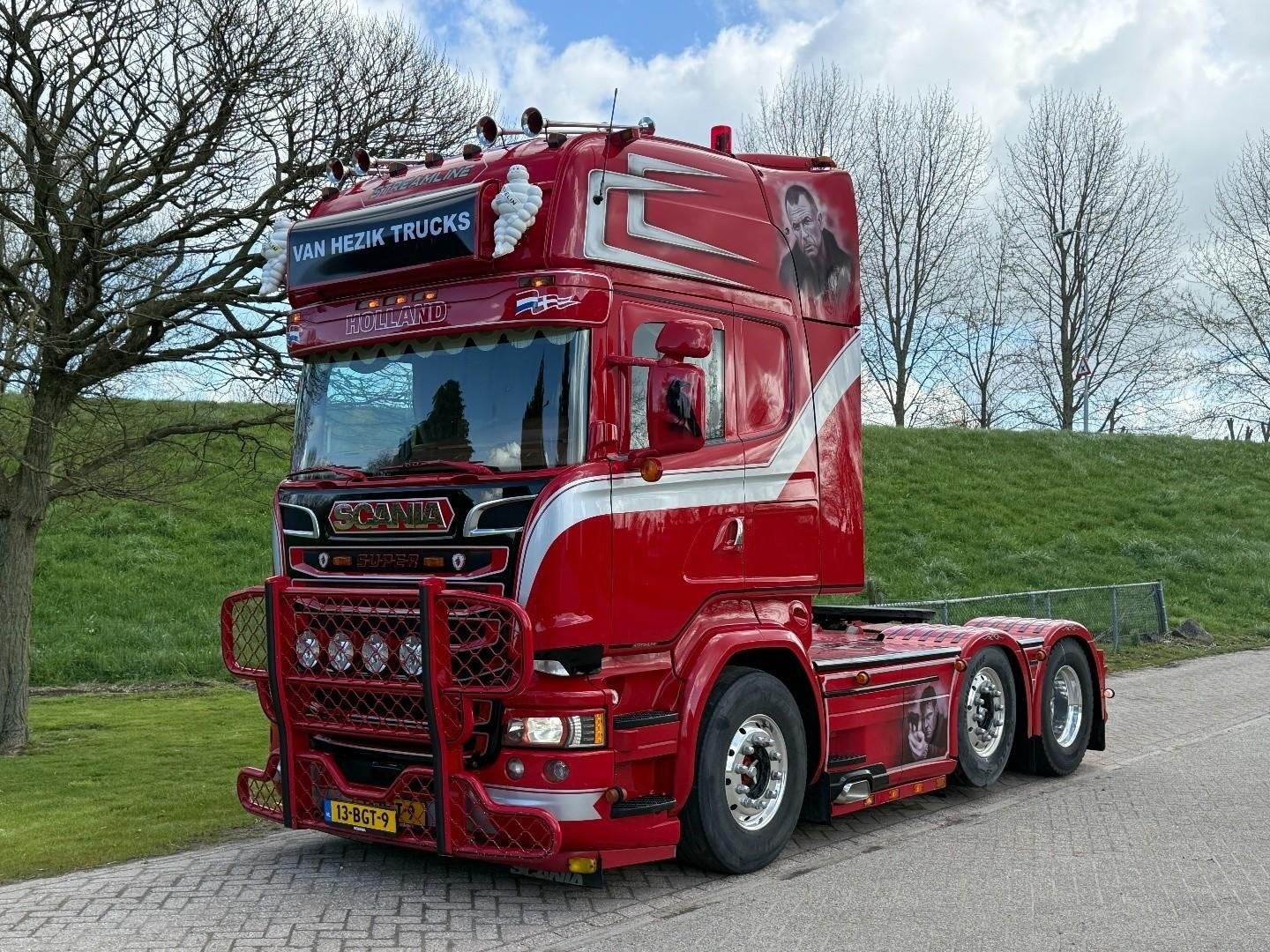 Scania R450 6x2 -Full Air -Retarder -Showtruck -Special inte, Euro 6, Leder, Bedrijf, Diesel