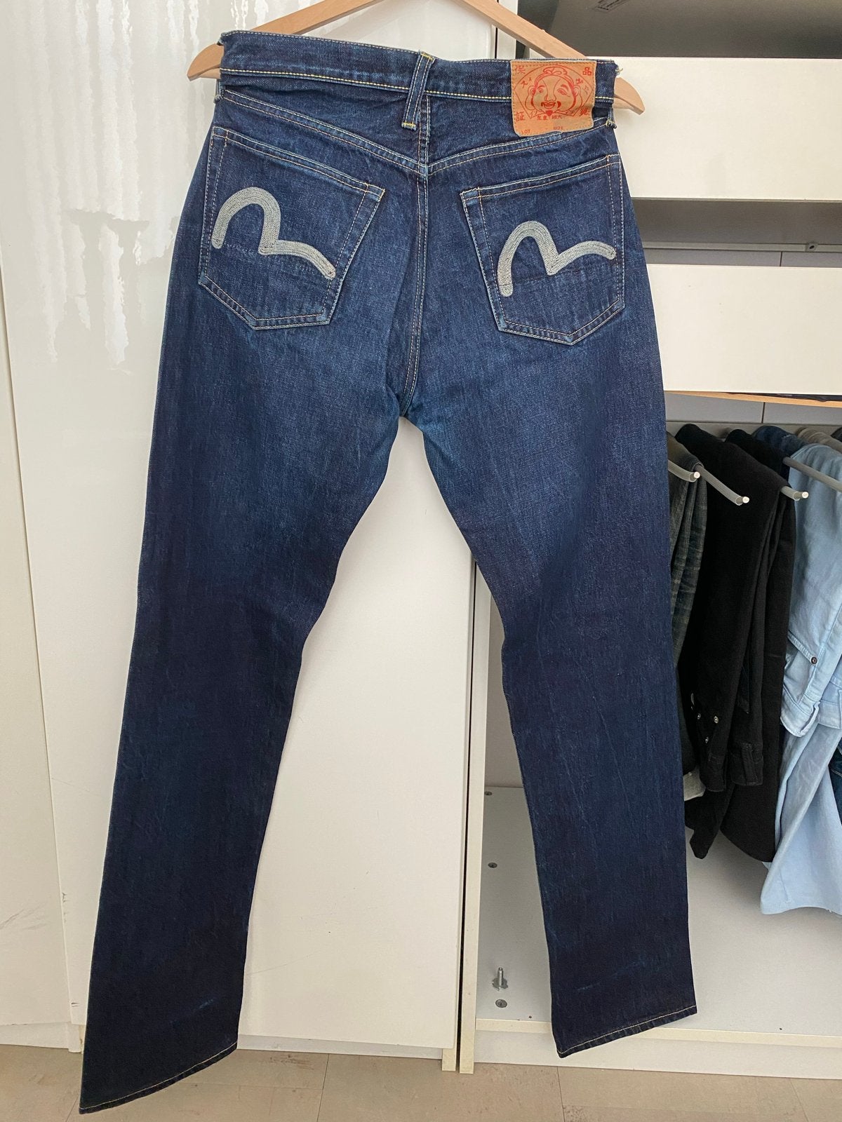 Evisu Jeans - Donkerblauw - Maat W29 -, Kleding | Heren, Verzenden, Gedragen, Blauw, Overige jeansmaten