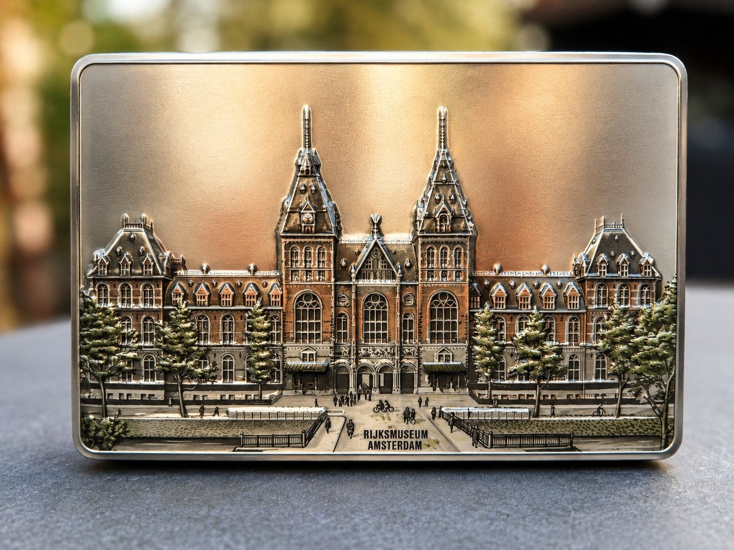 Vintage Patria Rijksmuseum Amsterdam blik, Verzamelen, Ophalen of Verzenden, Gebruikt, Koek(jes), Overige merken