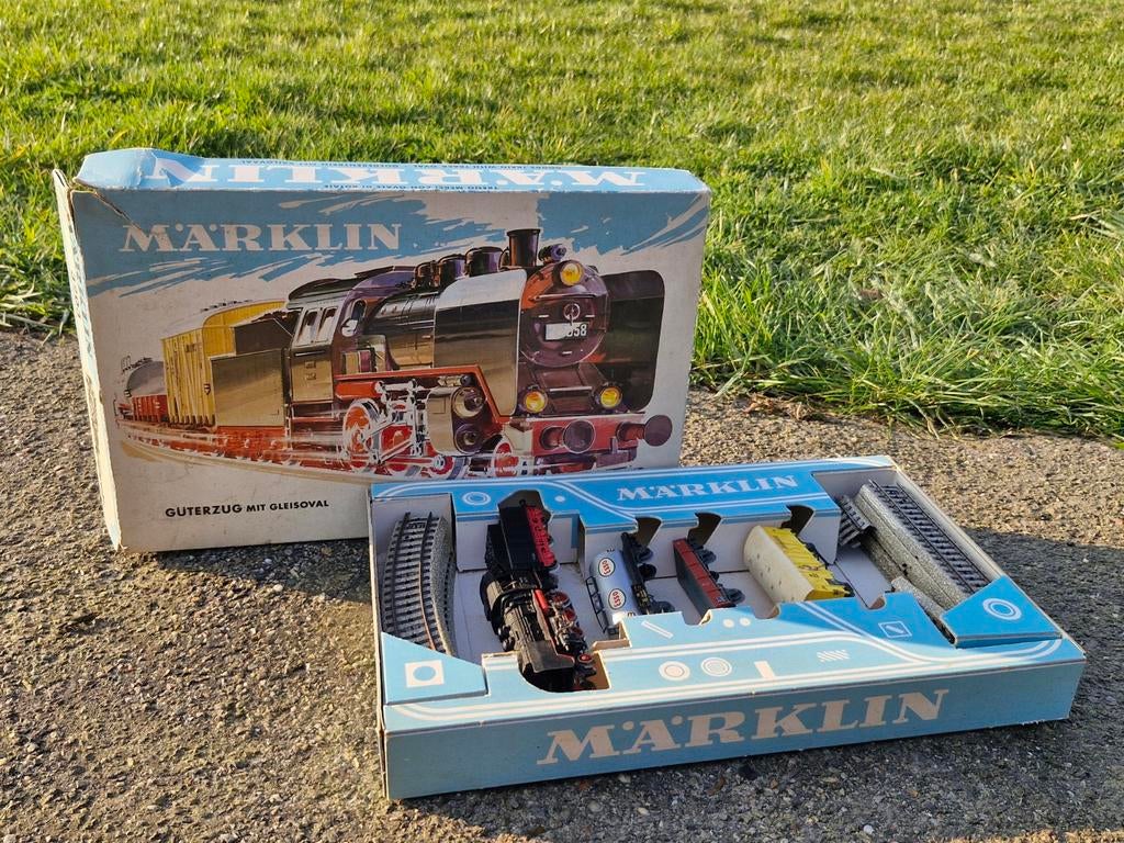 Märklin Treinset 3203 - met Locomotief, Wagons en Rails, Wisselstroom, Ophalen of Verzenden, Märklin, Gebruikt